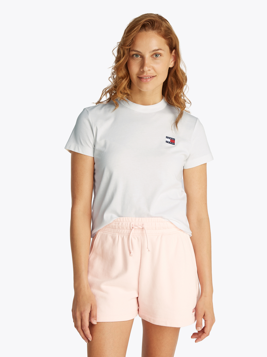 T-shirt van het merk Tommy Jeans in het Ecru
