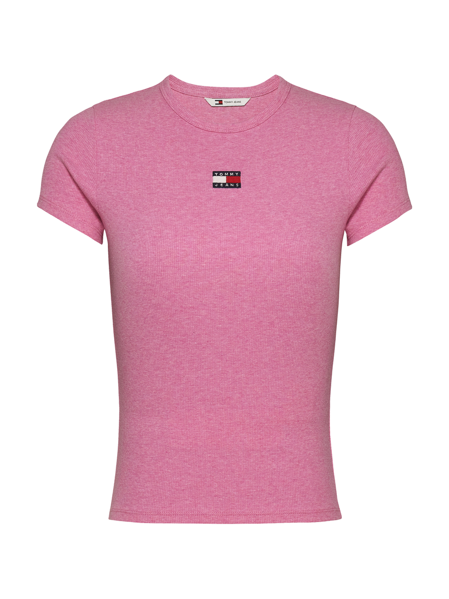 T-shirt van het merk Tommy Jeans in het Roze