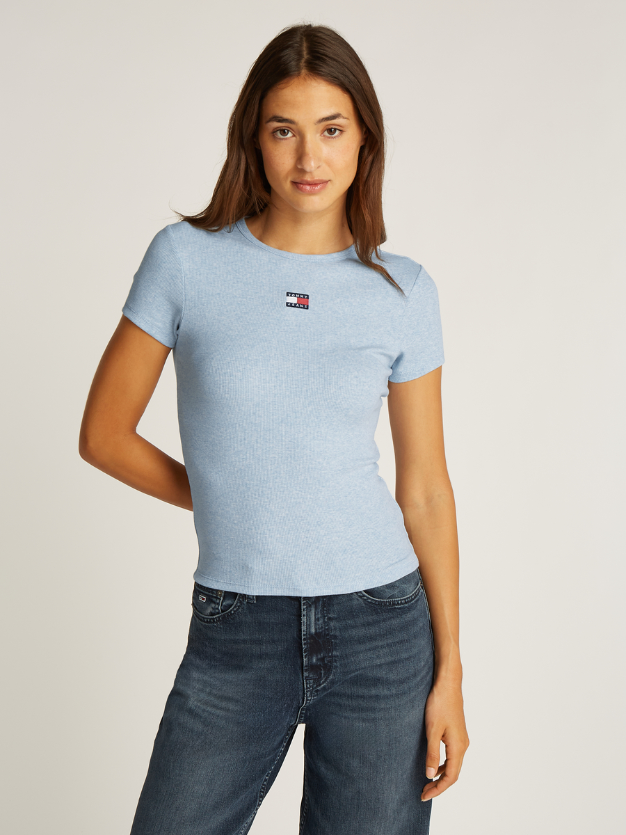 T-shirt van het merk Tommy Jeans in het Blauw