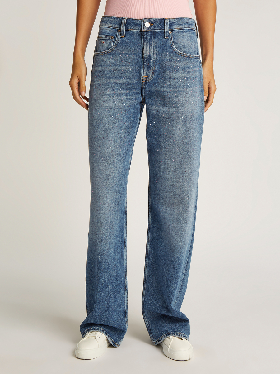 Broek van het merk Tommy Jeans in het Blauw