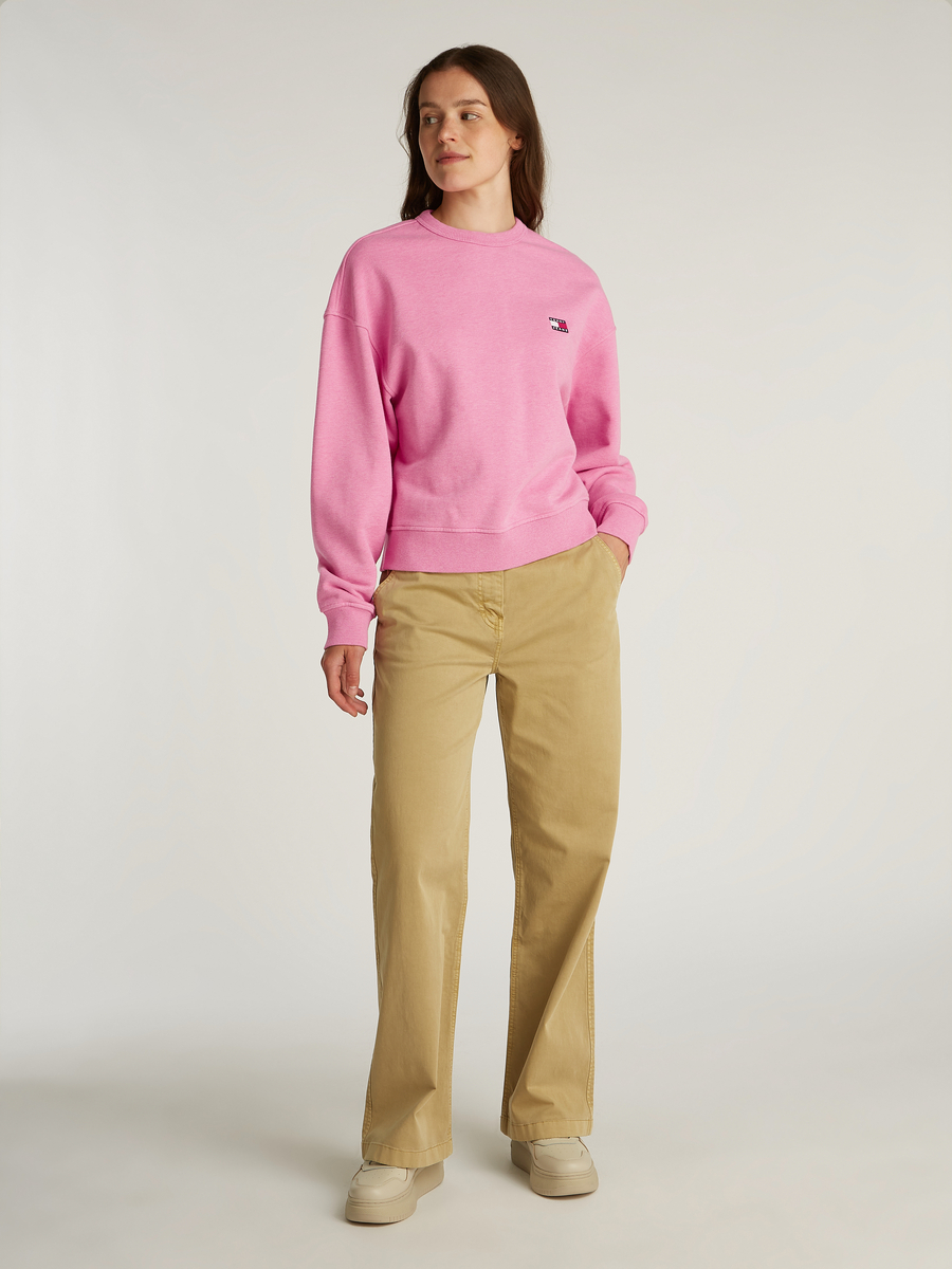 Pull van het merk Tommy Jeans in het Roze