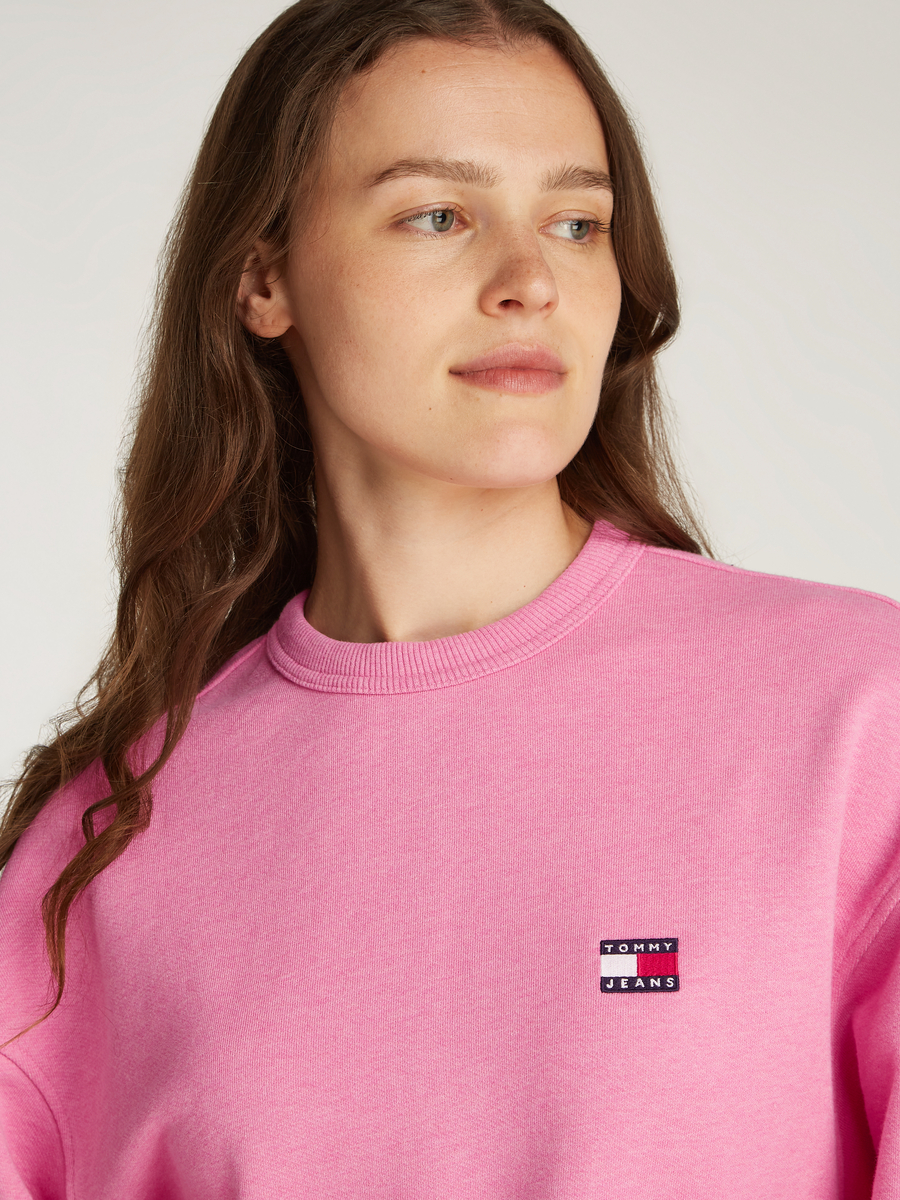 Pull van het merk Tommy Jeans in het Roze
