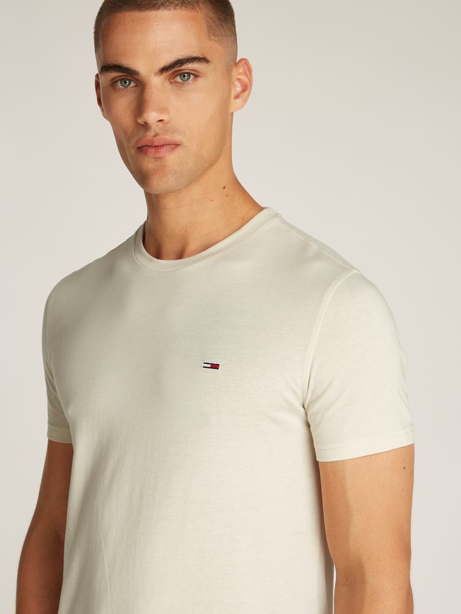 T-shirt van het merk Tommy Jeans in het Beige