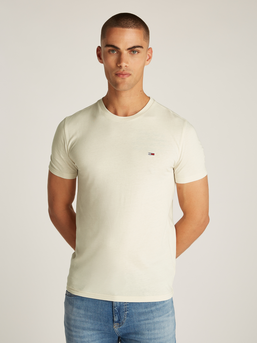 T-shirt van het merk Tommy Jeans in het Beige
