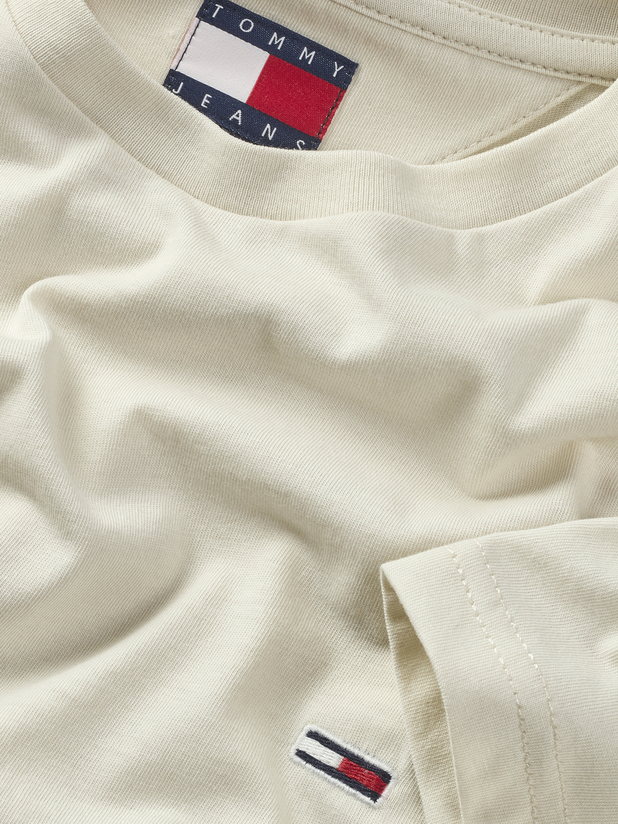 T-shirt van het merk Tommy Jeans in het Beige