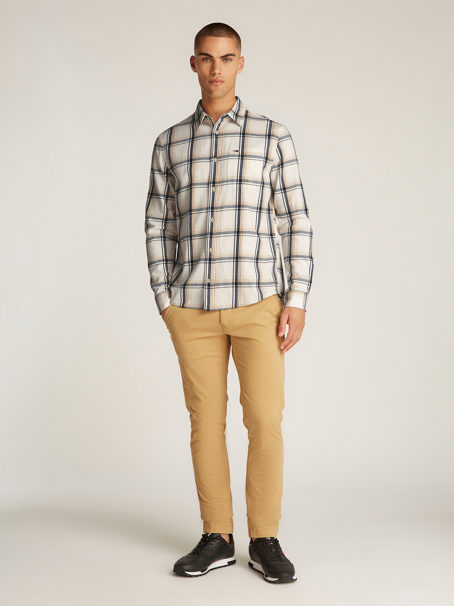 Hemd van het merk Tommy Jeans in het Beige