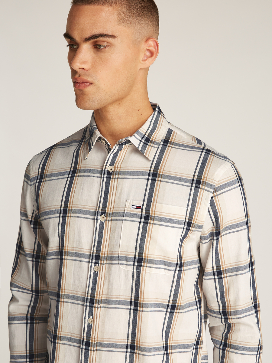 Hemd van het merk Tommy Jeans in het Beige