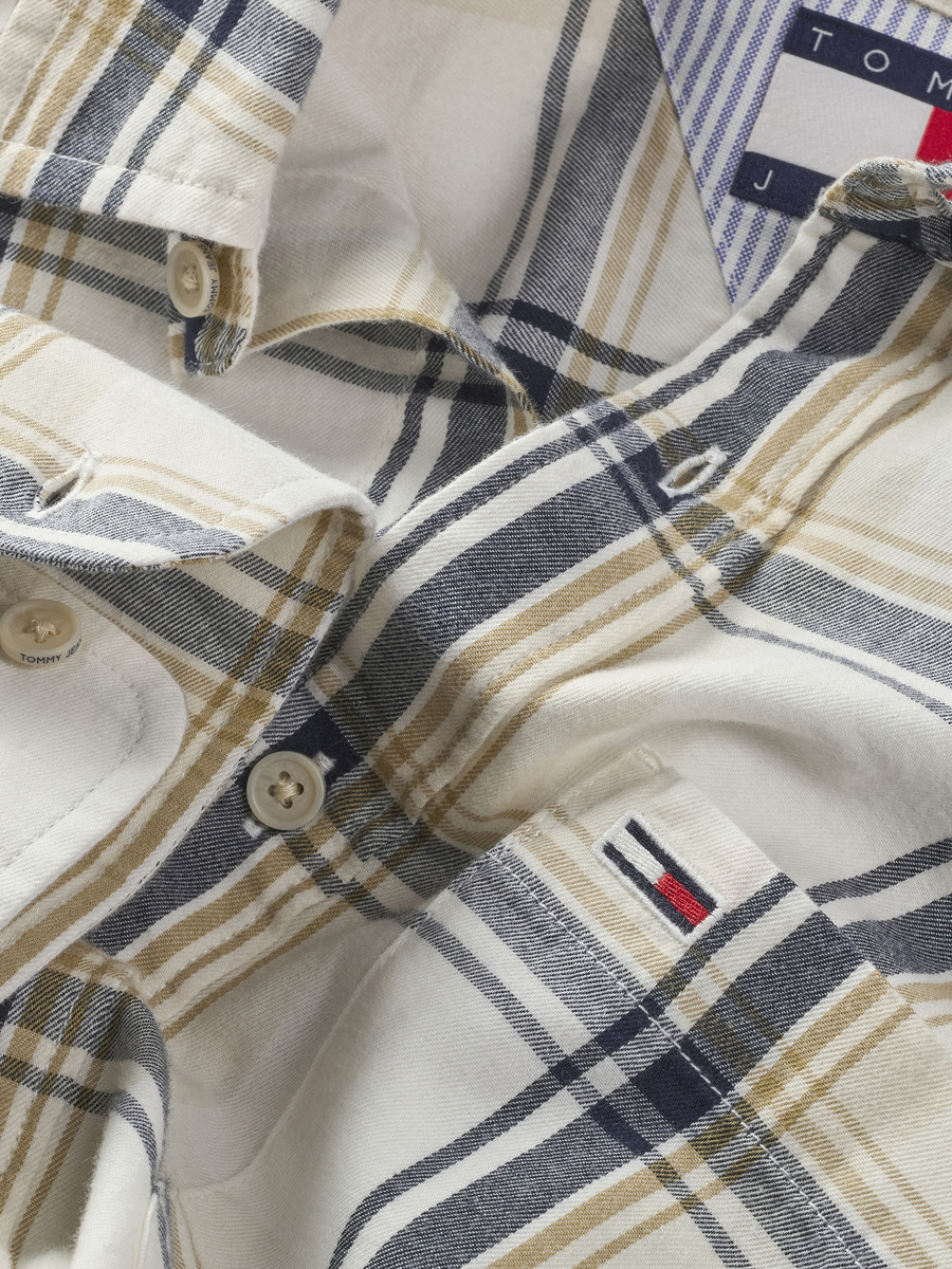 Hemd van het merk Tommy Jeans in het Beige