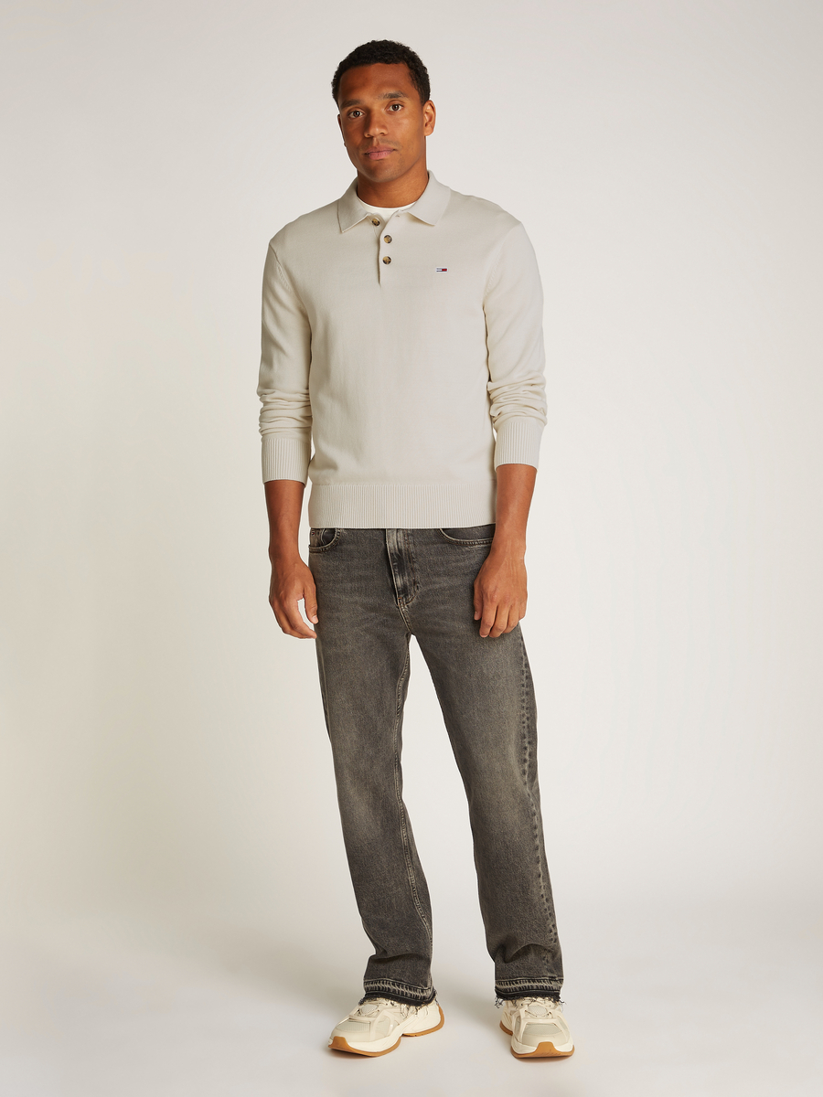 Polo van het merk Tommy Jeans in het Beige