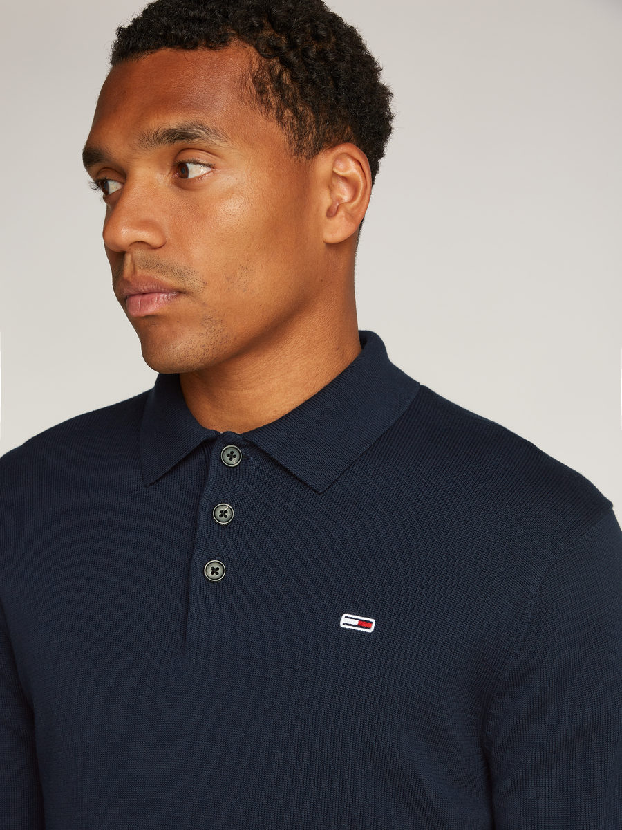 Polo van het merk Tommy Jeans in het Marine