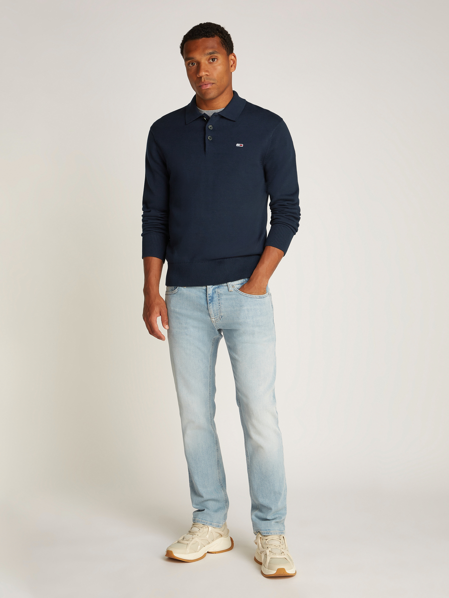 Polo van het merk Tommy Jeans in het Marine