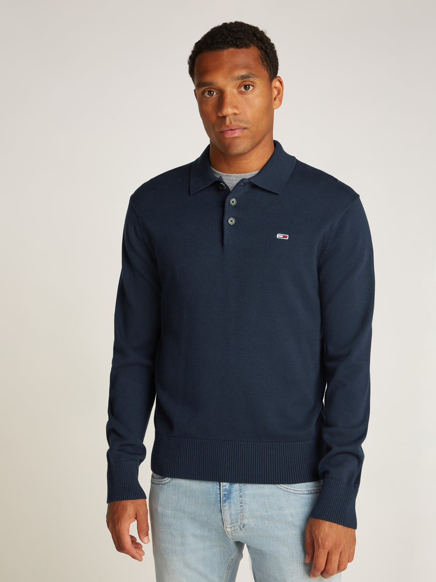 Polo van het merk Tommy Jeans in het Marine