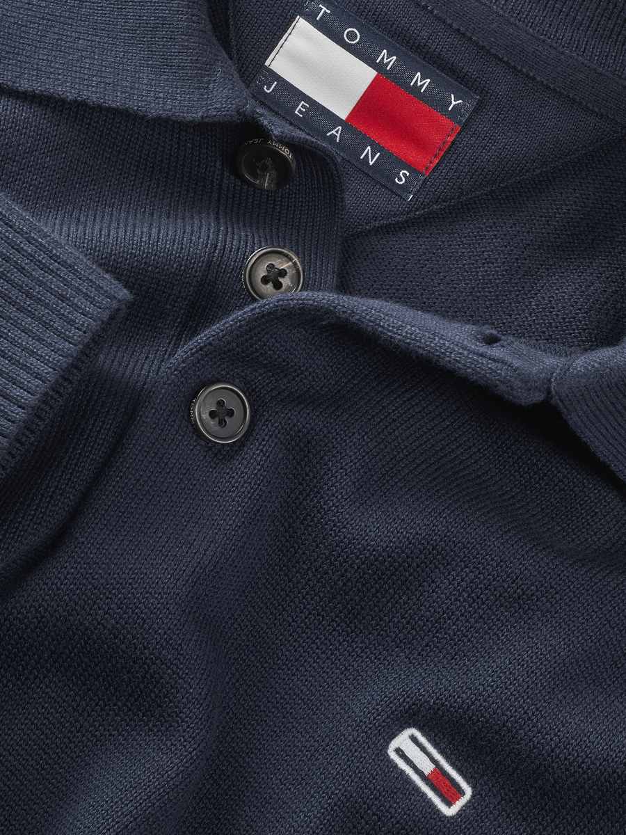 Polo van het merk Tommy Jeans in het Marine