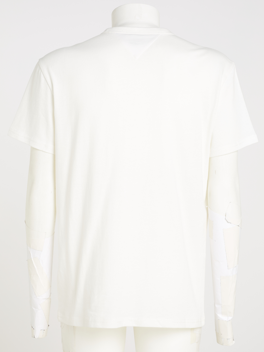 T-shirt van het merk Tommy Jeans in het Ecru