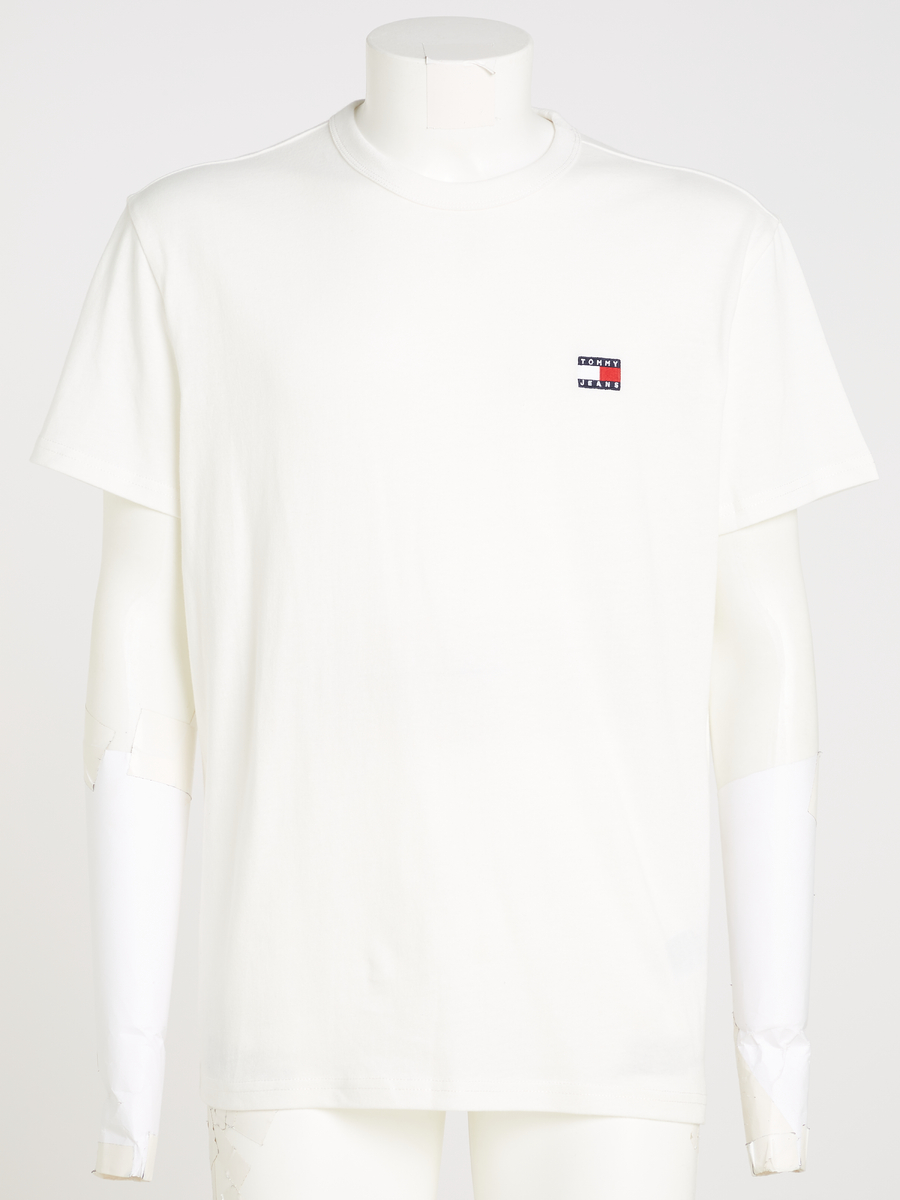 T-shirt van het merk Tommy Jeans in het Ecru