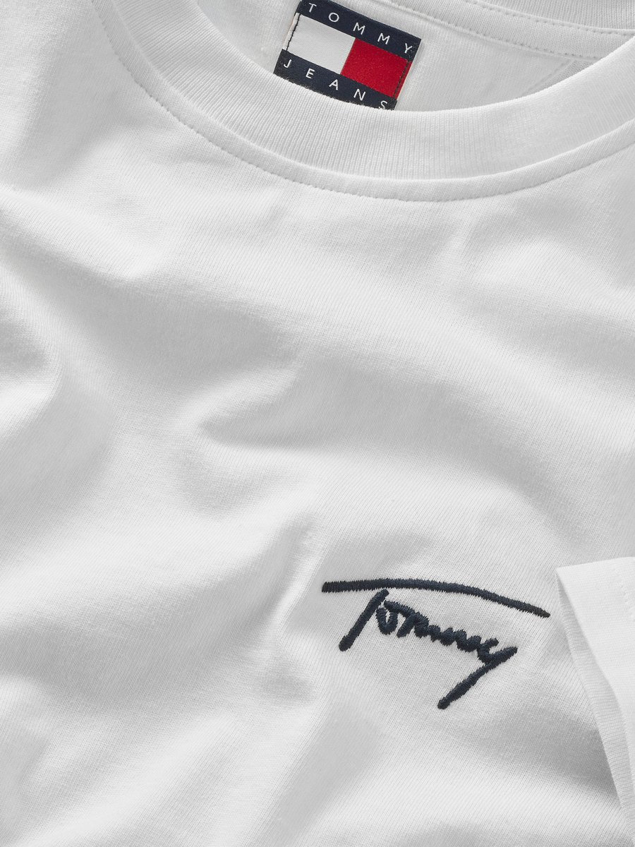 T-shirt van het merk Tommy Jeans in het Ecru