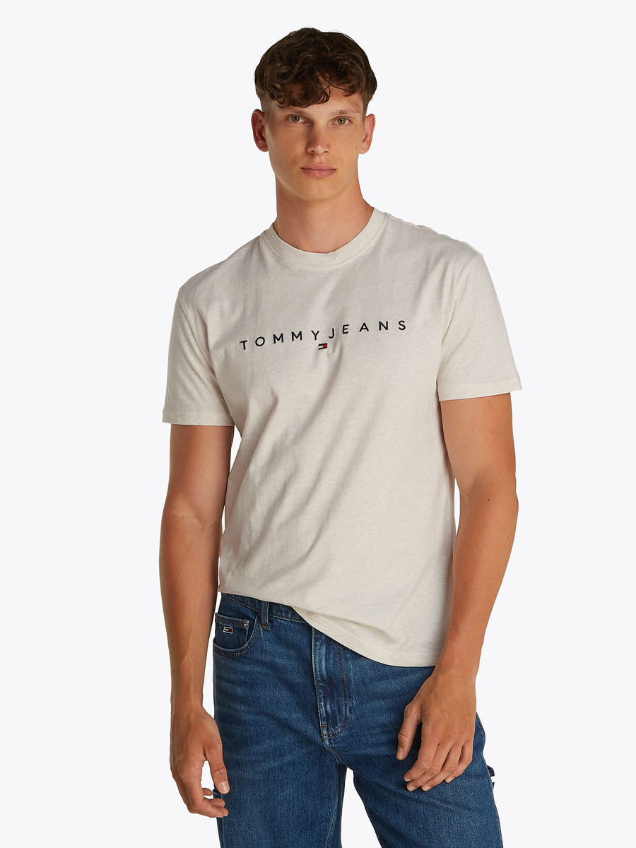 T-shirt van het merk Tommy Jeans in het Beige