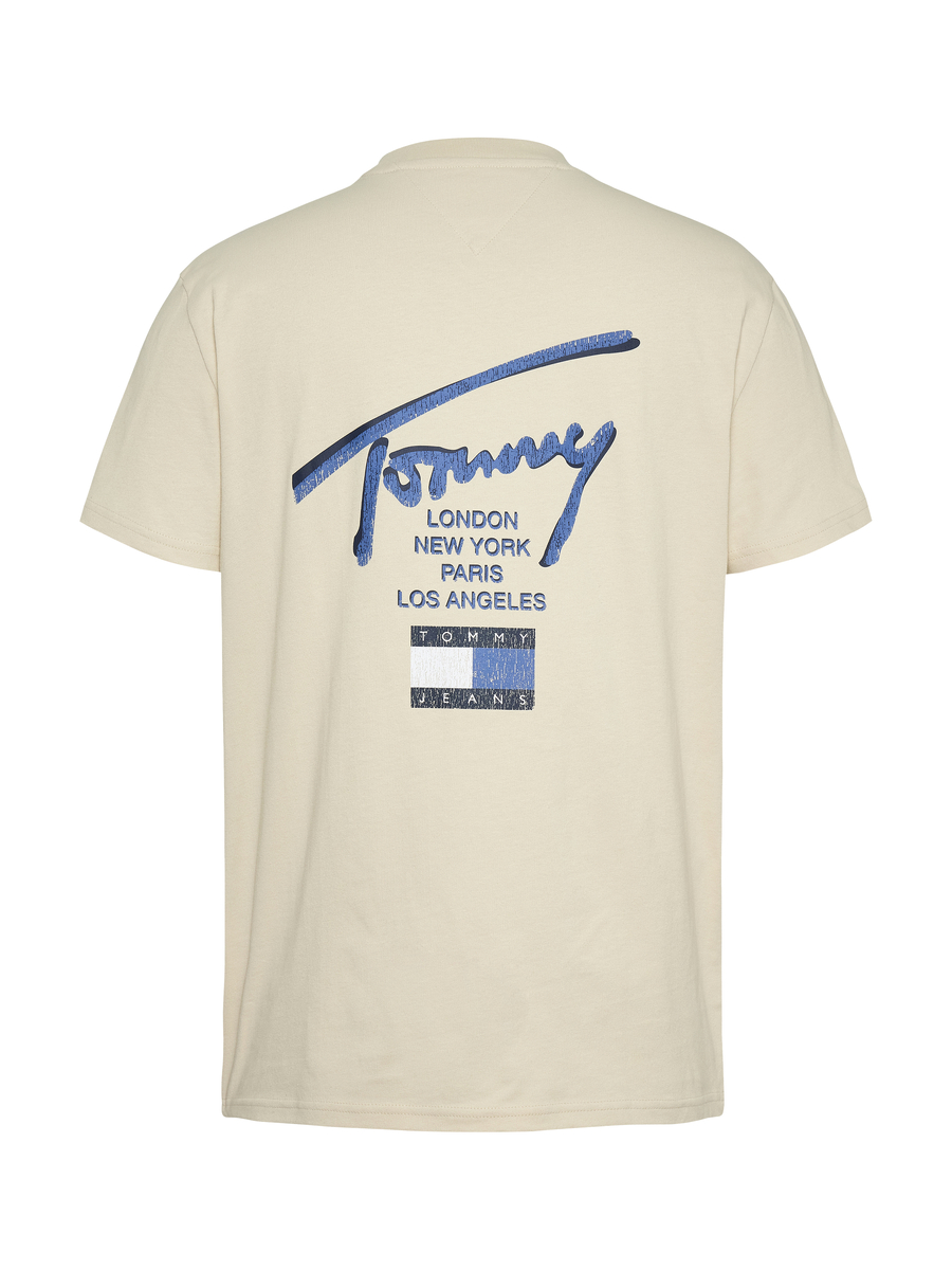 T-shirt van het merk Tommy Jeans in het Beige