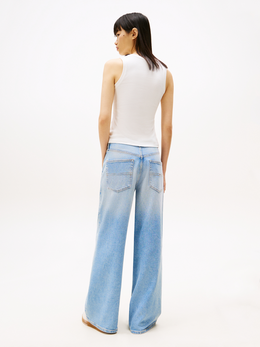 Top van het merk Tommy Jeans in het Ecru