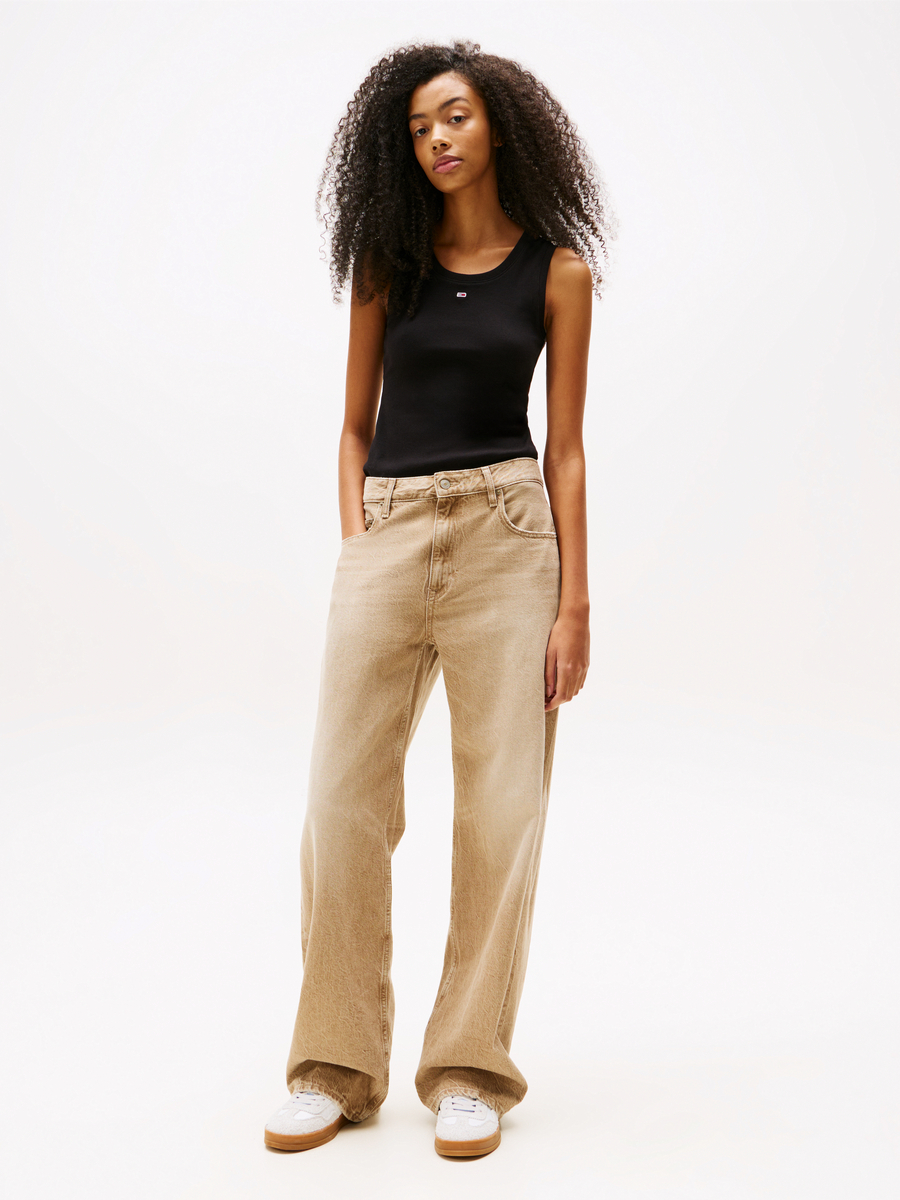 Top van het merk Tommy Jeans in het Zwart