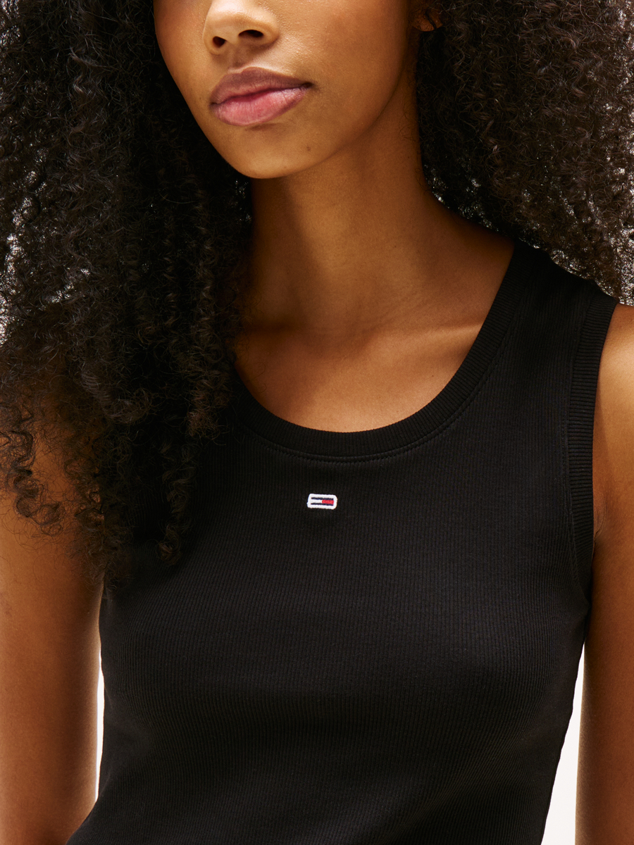Top van het merk Tommy Jeans in het Zwart