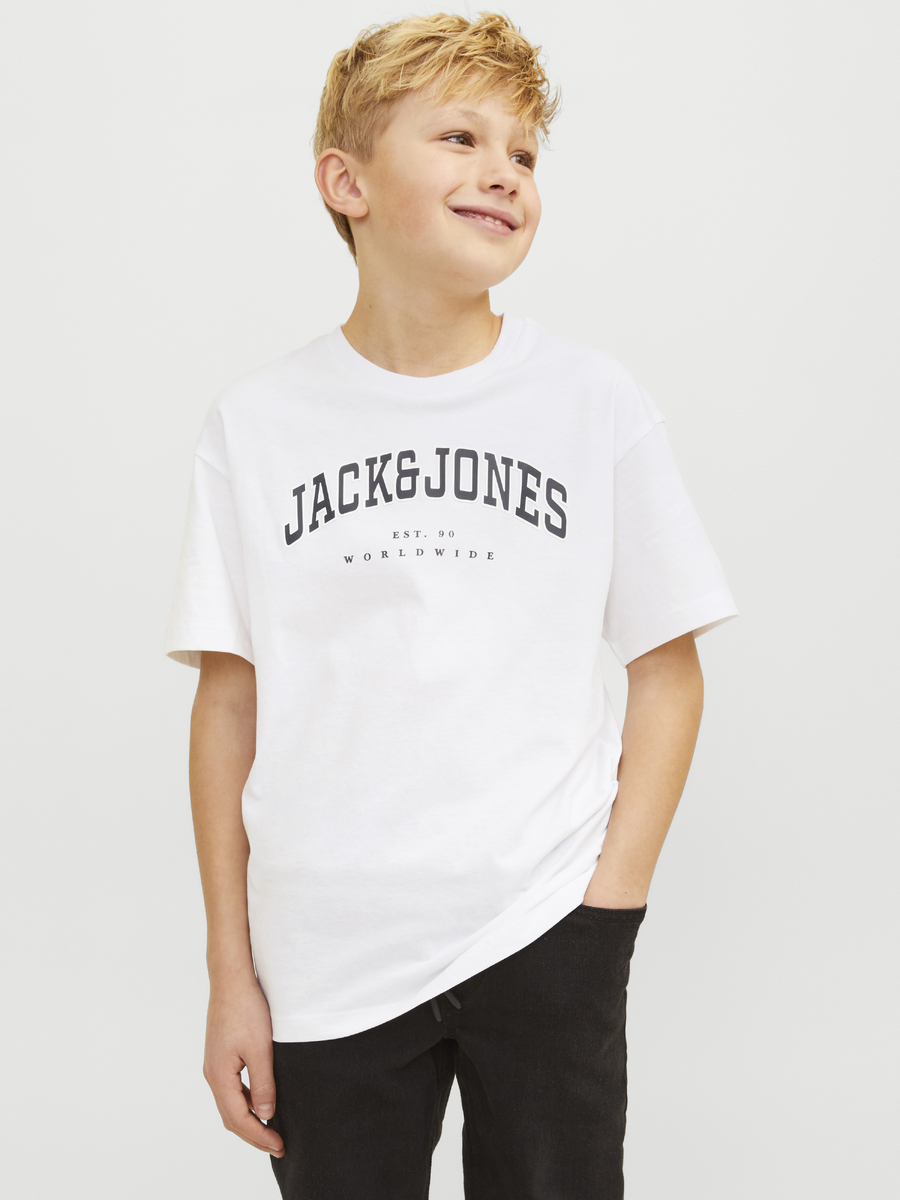 T-shirt van het merk Jack & Jones Junior in het Wit
