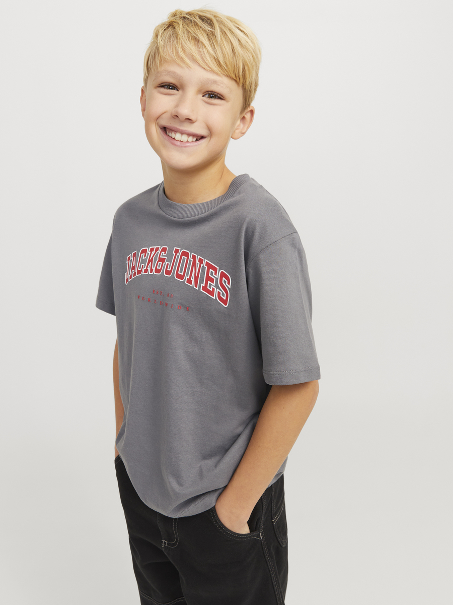 T-shirt van het merk Jack & Jones Junior in het Grijs