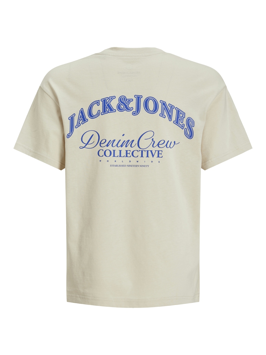 T-shirt van het merk Jack & Jones Junior in het Ecru