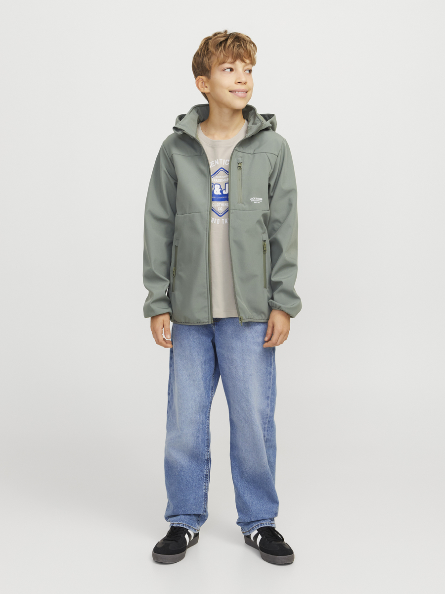 T-shirt van het merk Jack & Jones Junior in het Ecru