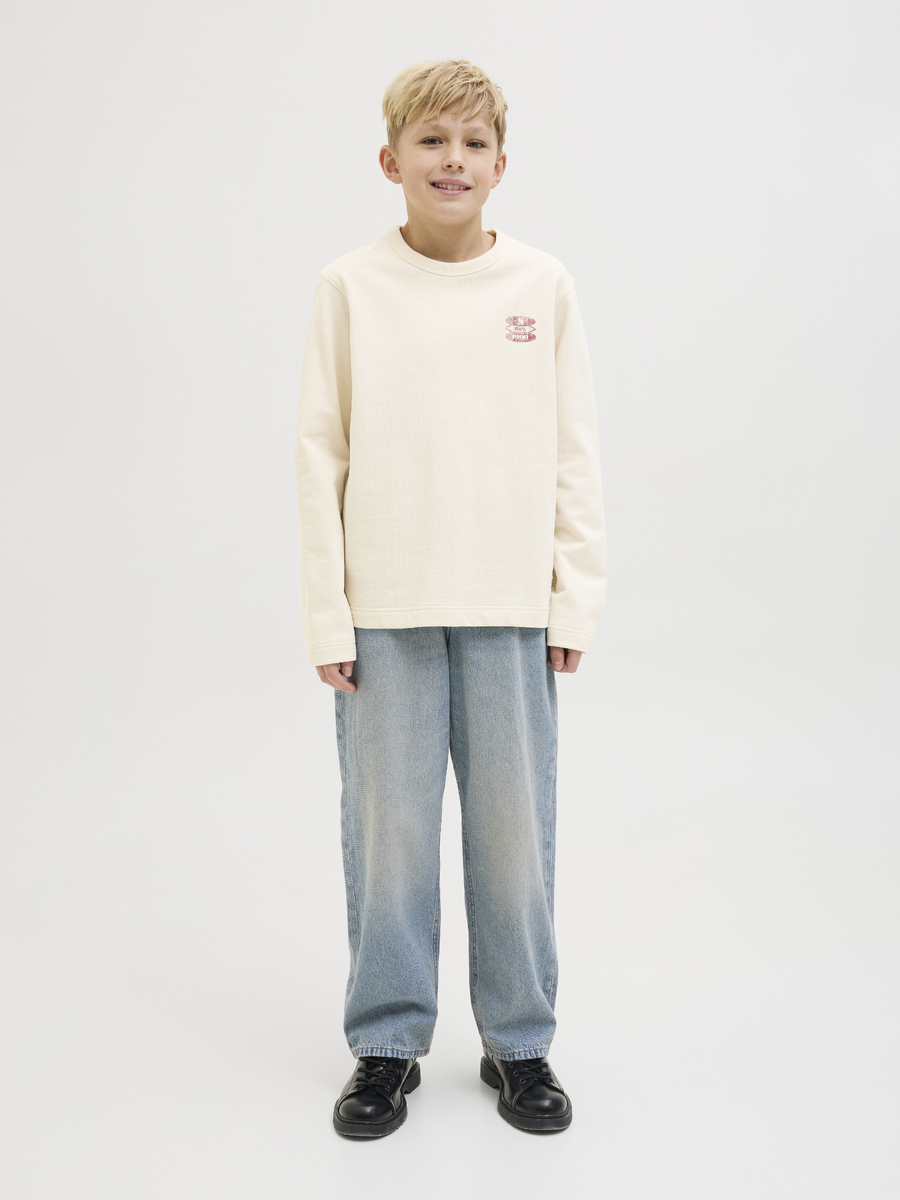 Sweater van het merk Jack & Jones Junior in het Ecru