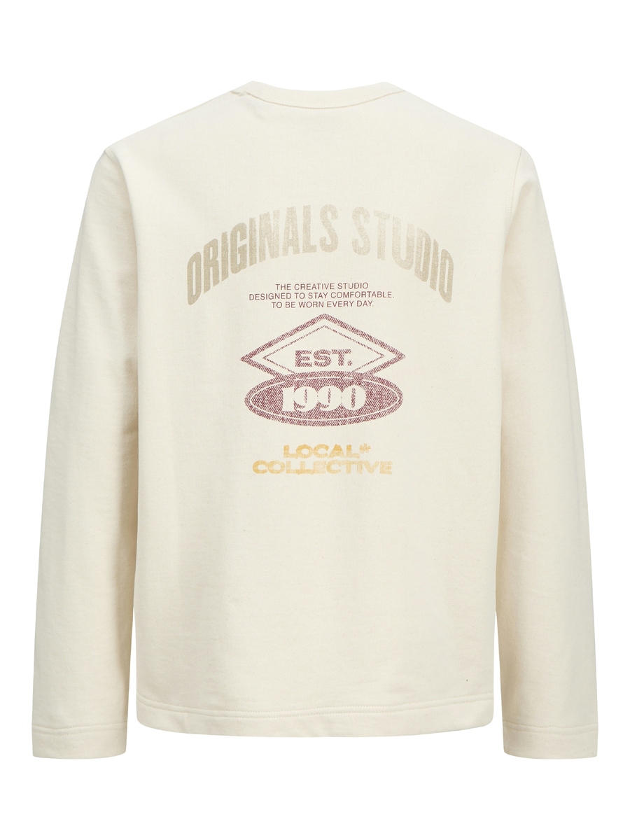 Sweater van het merk Jack & Jones Junior in het Ecru
