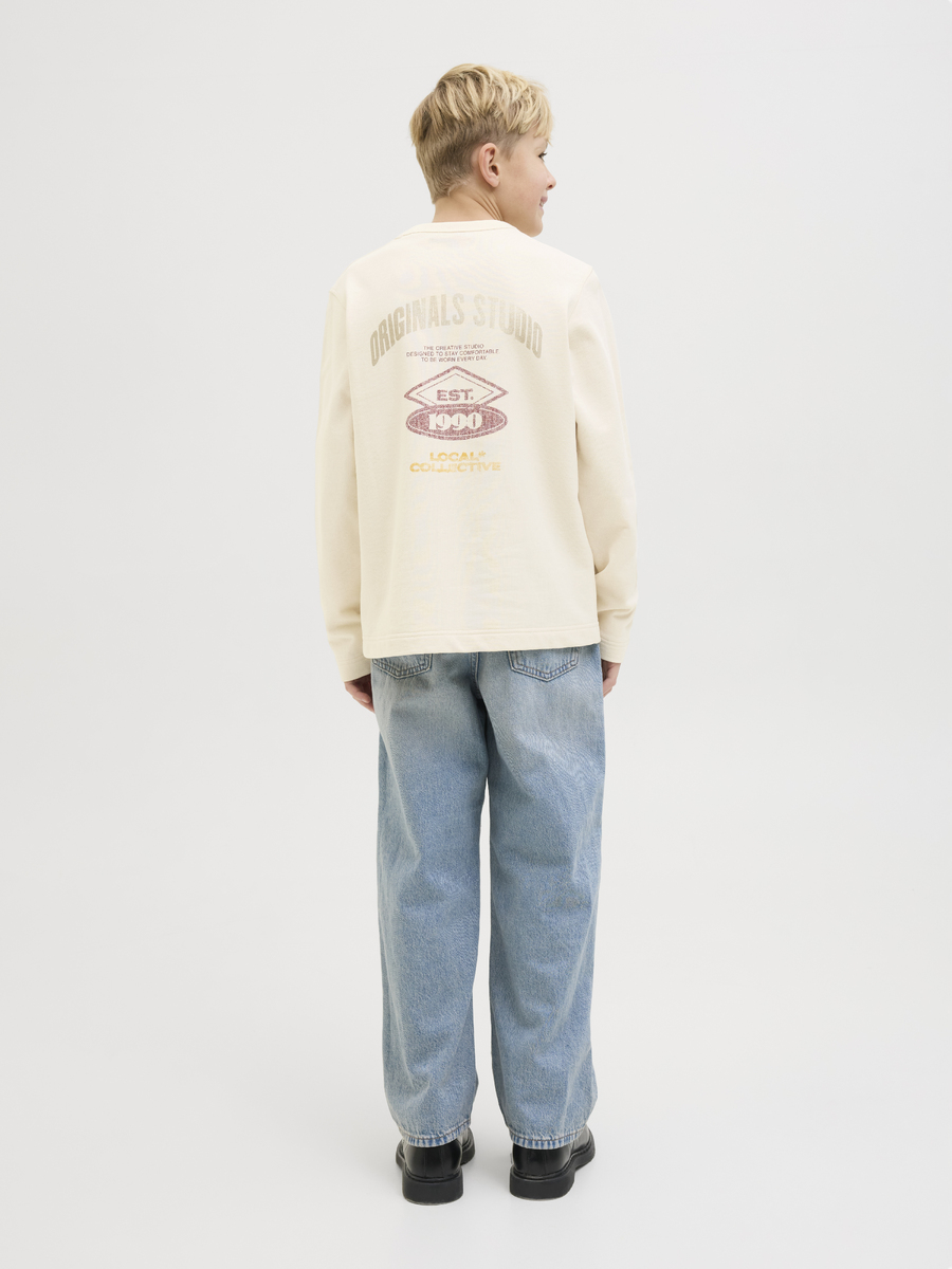 Sweater van het merk Jack & Jones Junior in het Ecru