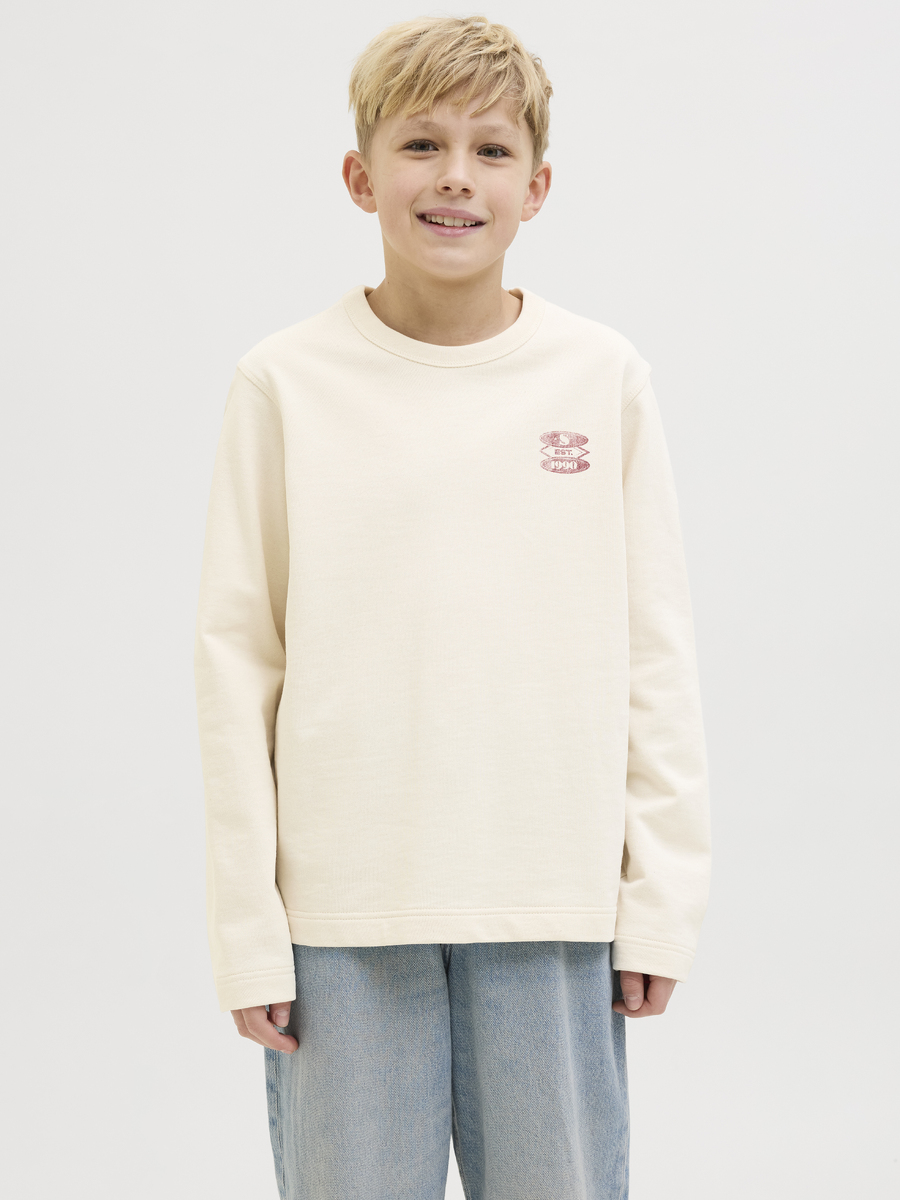 Sweater van het merk Jack & Jones Junior in het Ecru