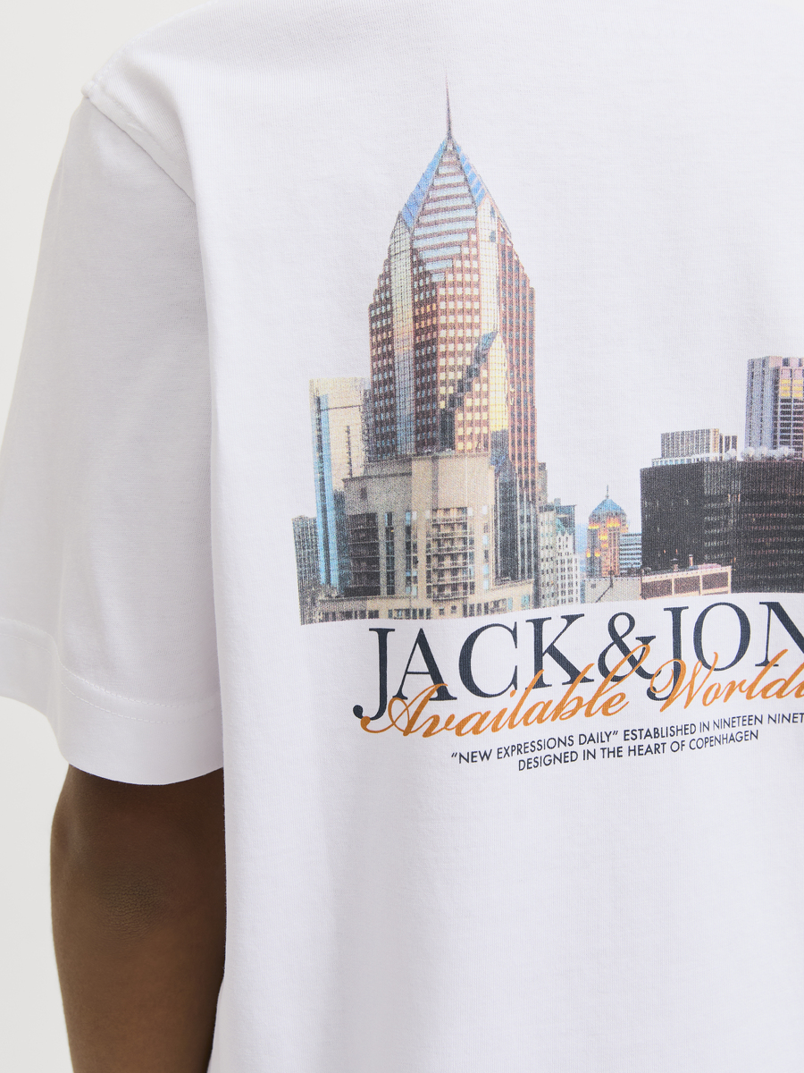 T-shirt van het merk Jack & Jones Junior in het Wit