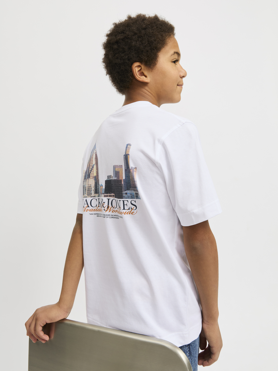 T-shirt van het merk Jack & Jones Junior in het Wit