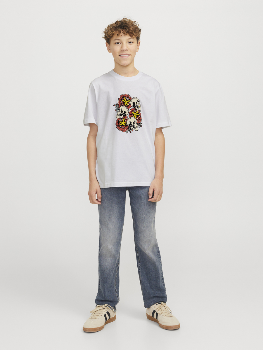 T-shirt van het merk Jack & Jones Junior in het Wit