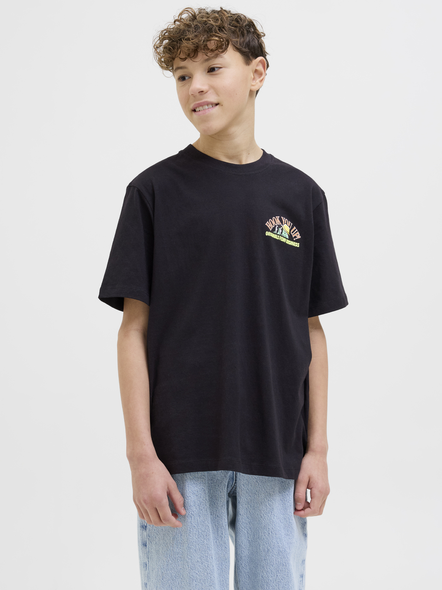 T-shirt van het merk Jack & Jones Junior in het Zwart