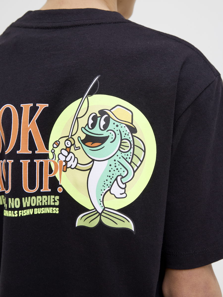 T-shirt van het merk Jack & Jones Junior in het Zwart