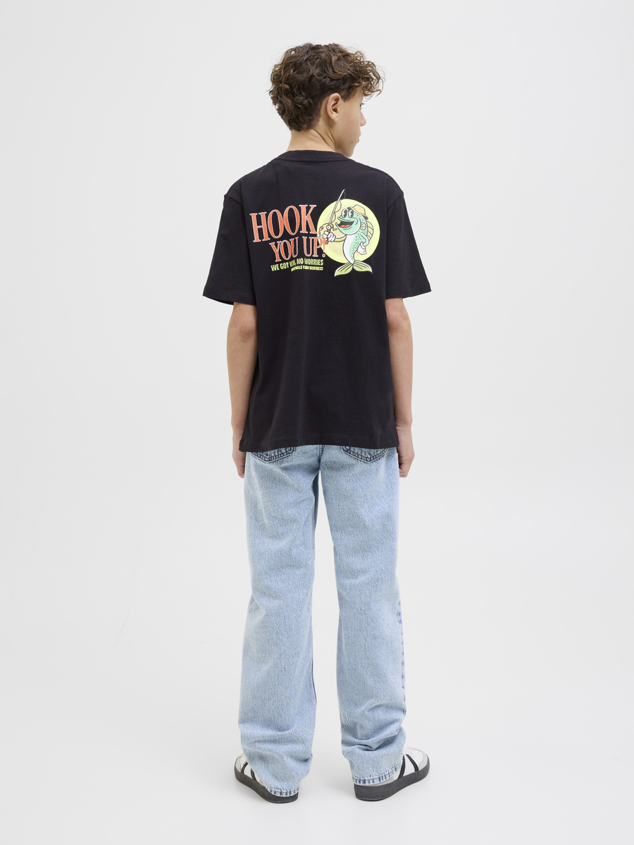 T-shirt van het merk Jack & Jones Junior in het Zwart