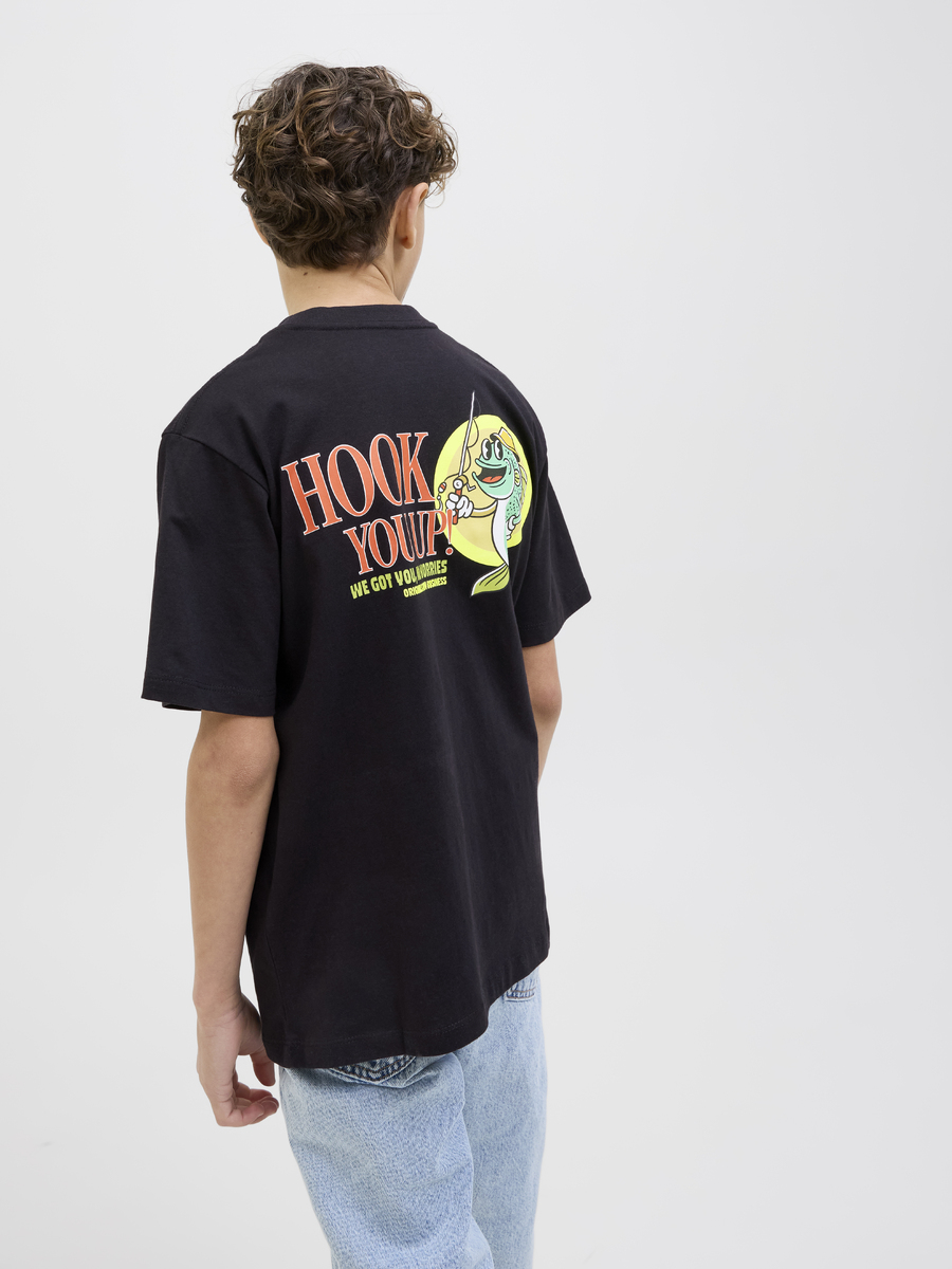 T-shirt van het merk Jack & Jones Junior in het Zwart