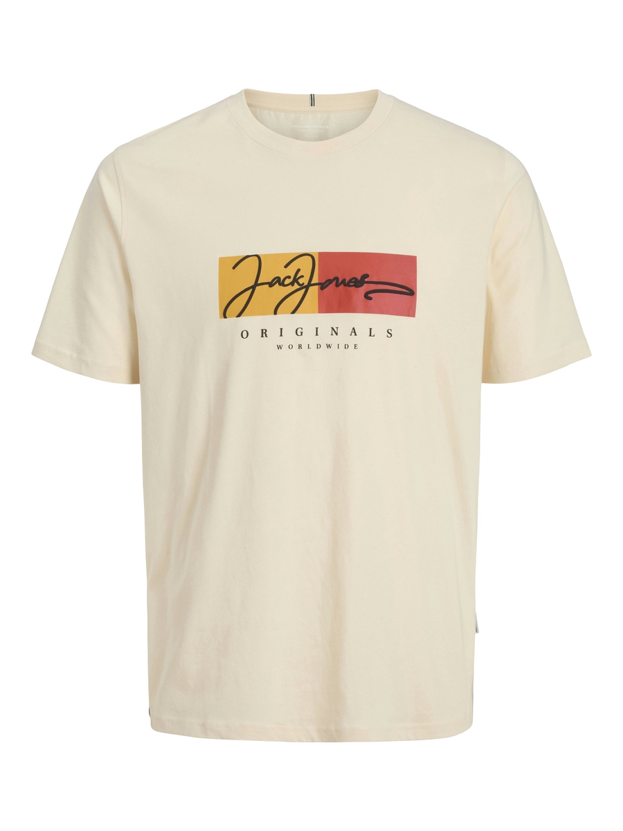 T-shirt van het merk Jack & Jones Junior in het Ecru