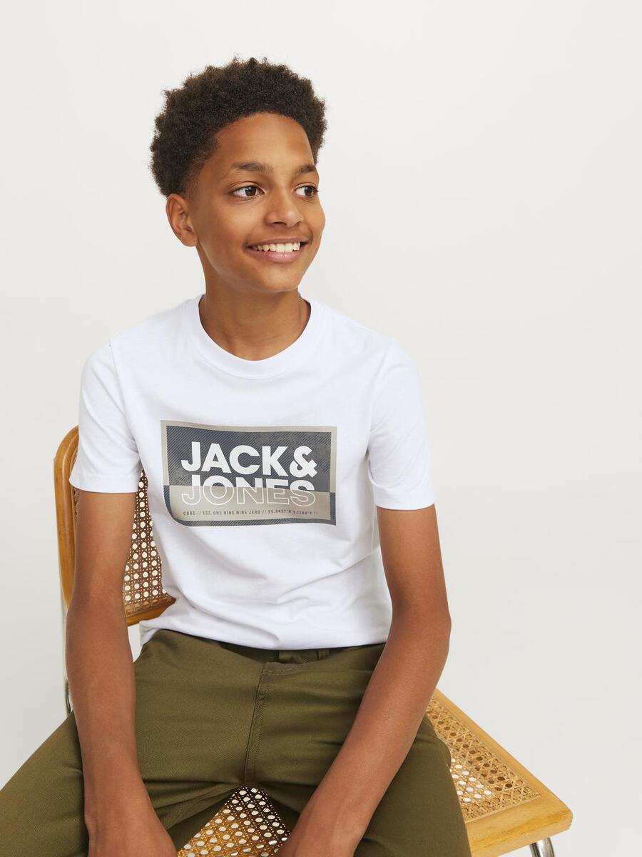 T-shirt van het merk Jack & Jones Junior in het Wit