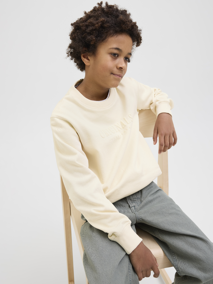 Sweater van het merk Jack & Jones Junior in het Geel
