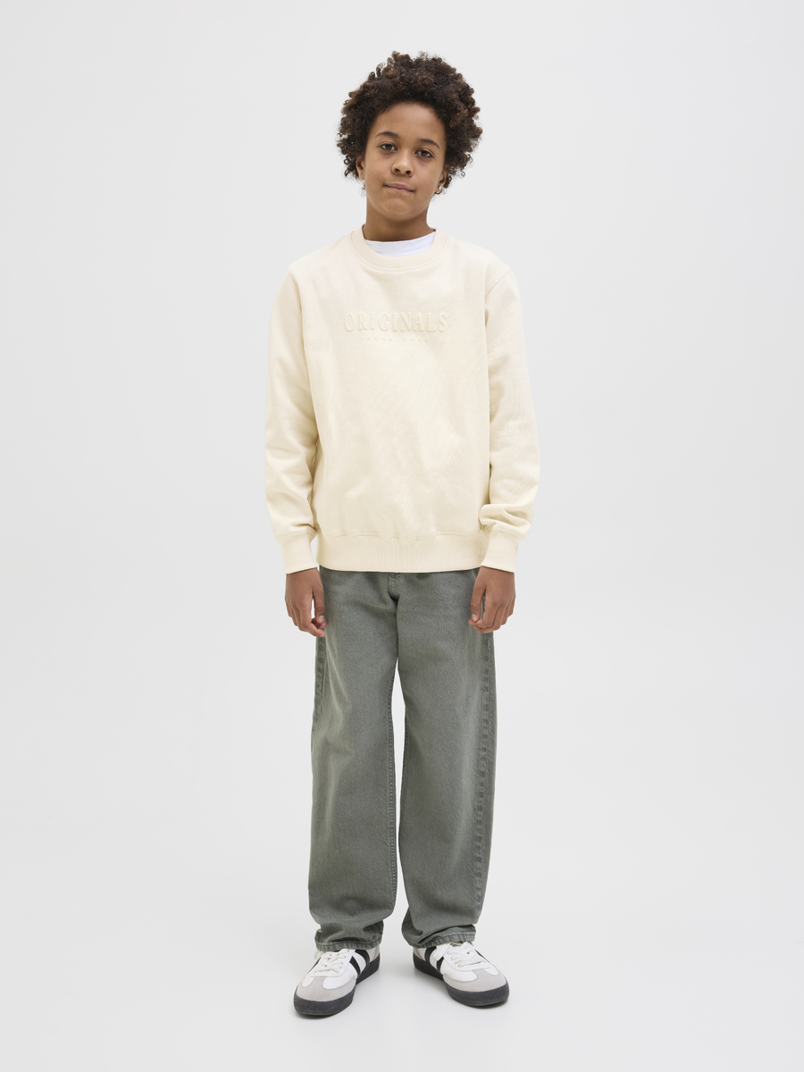 Sweater van het merk Jack & Jones Junior in het Geel
