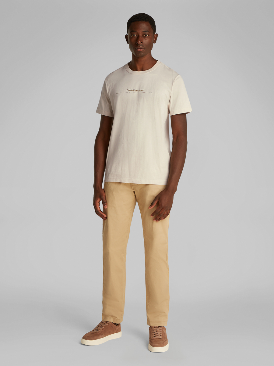 T-shirt van het merk Calvin Klein in het Beige