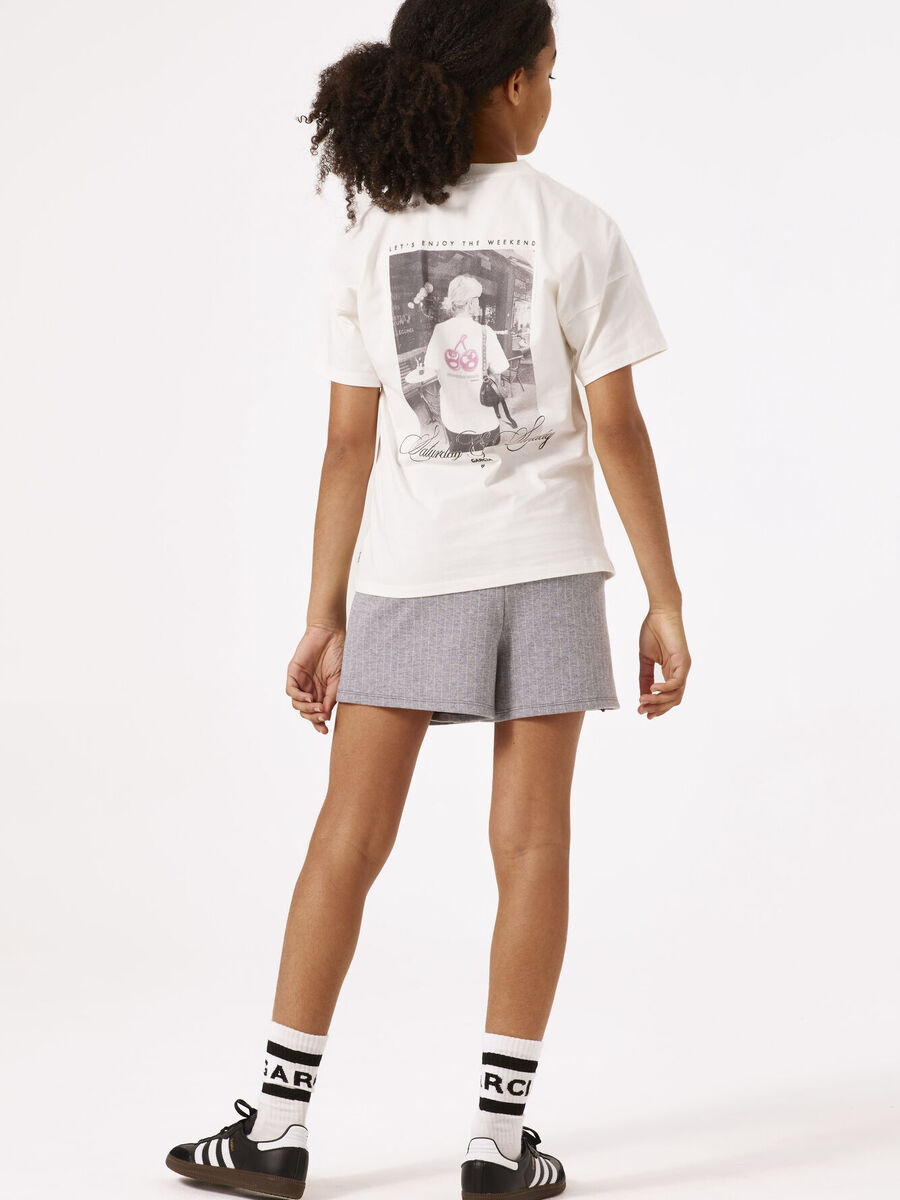 T-shirt van het merk Garcia in het Ecru