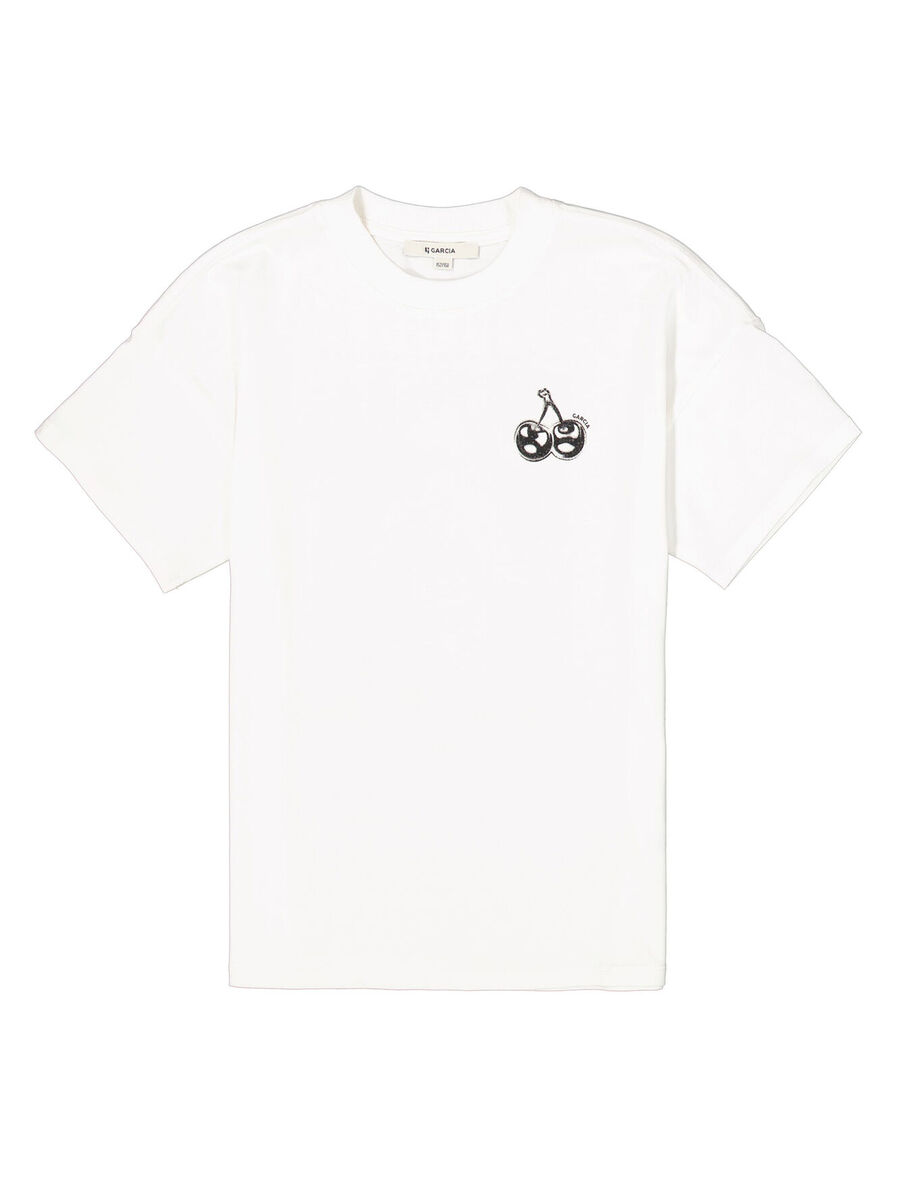 T-shirt van het merk Garcia in het Ecru