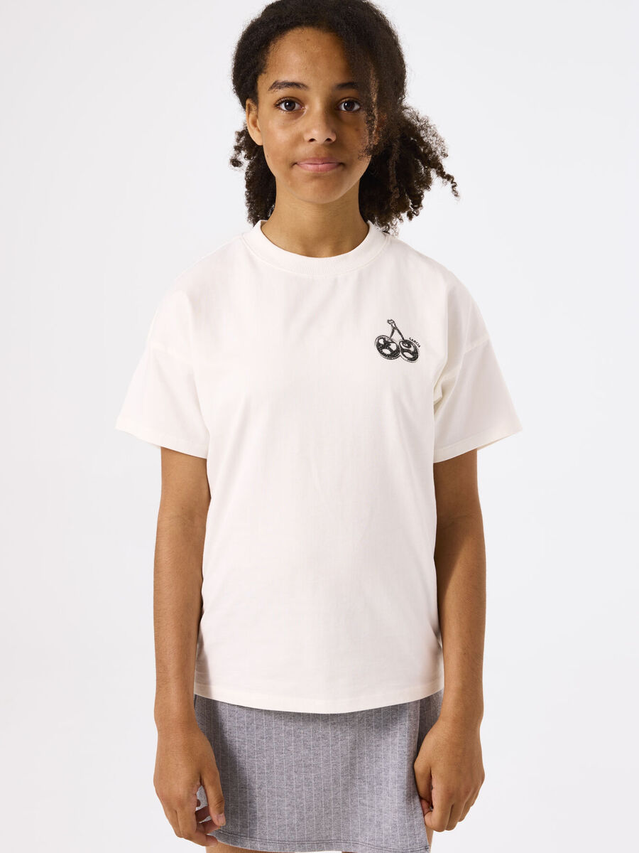 T-shirt van het merk Garcia in het Ecru