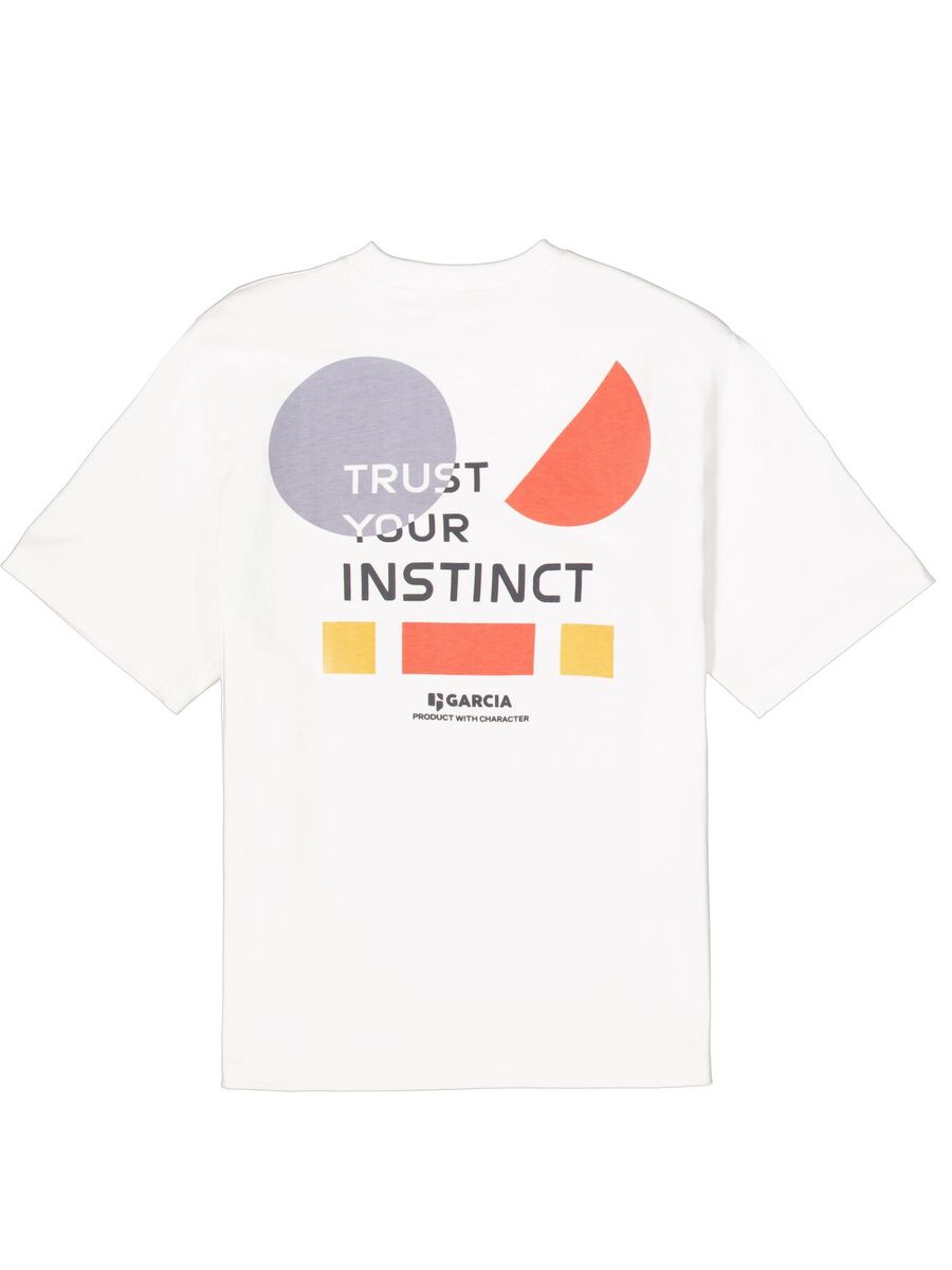 T-shirt van het merk Garcia in het Ecru