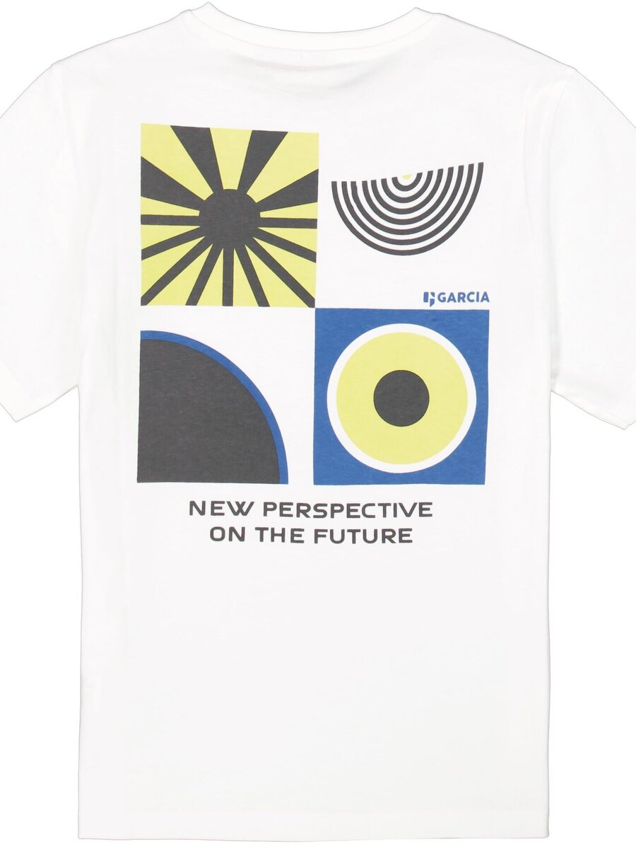 T-shirt van het merk Garcia in het Ecru